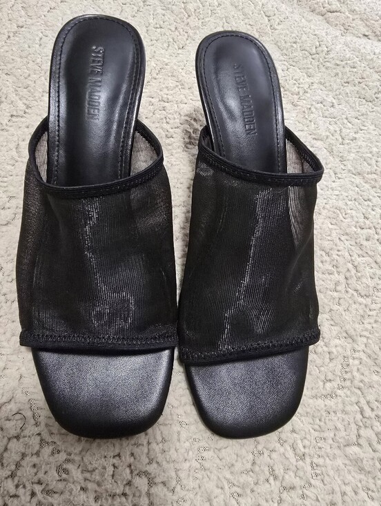 Steve Madden Shoes - Steve Madden Black Mesh Sandals